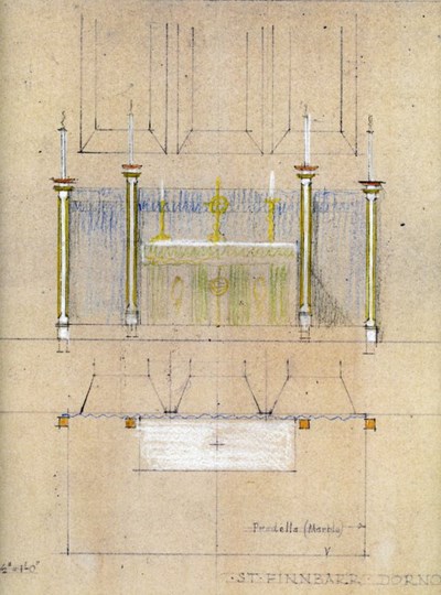 St. Finnbarr's Episcopal Church plan and elevation