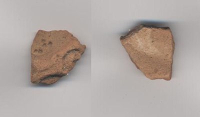 A decorated pottery fragment