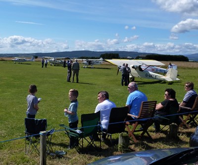 Spectators at the 'Fly In' to Dornoch Airfield 201