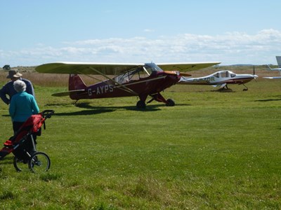 Day one of the 'Fly In' to Dornoch Airfield 2 Aug 