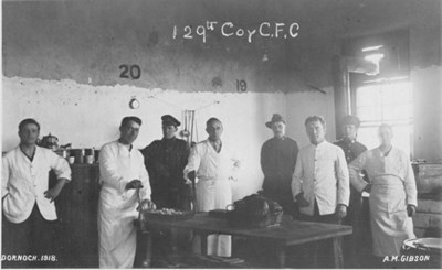 CFC troops preparing a meal 