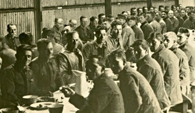CFC troops enjoying a meal