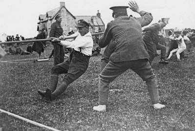 Tug of war Dominion Day sports Dornoch