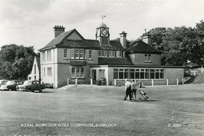 Postcard Royal Dornoch Golf Club Clubhouse