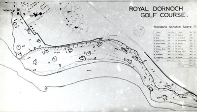 Map of the Royal Dornoch Golf Course
