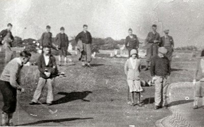 Junior golfers at the Royal Dornoch Golf Club