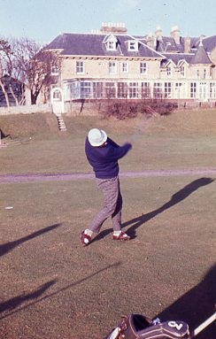 J Inglis teeing off