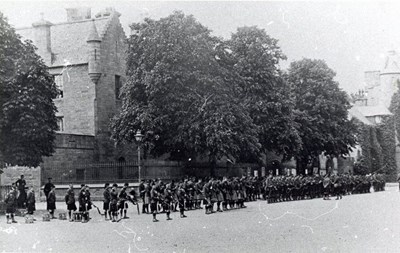 On parade Dornoch Square