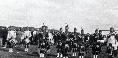 On parade at the Dornoch Games 1937