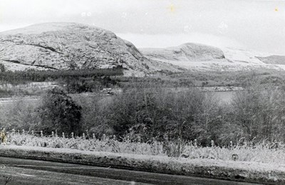 View from the railway at the Mound