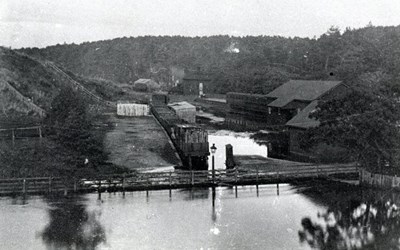 Flooding of Dornoch Railway station