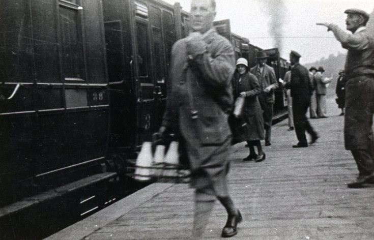 Joining the train at Dornoch Railway Station