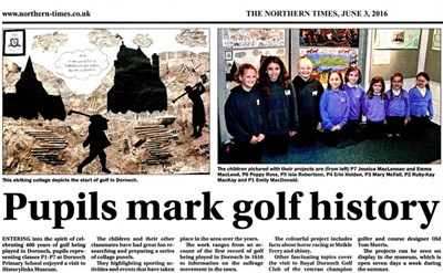 Pupils mark golf history