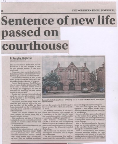 Sentence of New Life Passed on Court House