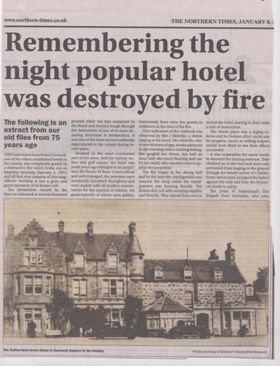 Night when Popular Hotel was Destroyed by Fire