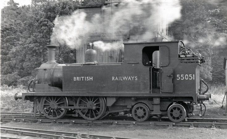 Locomotive 55051 in Dornoch siding