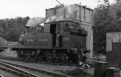 Locomotive 55051 at Dornoch sidings