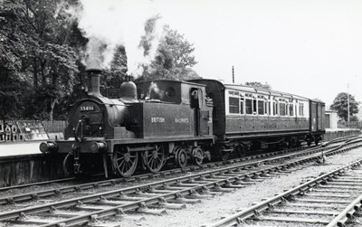 Locomotive 55051 on 1 p.m to the Mound