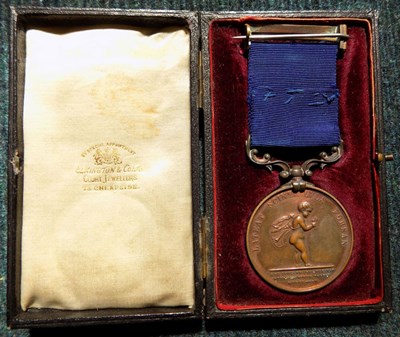 Bronze lifesaving medal awarded to William Cumming