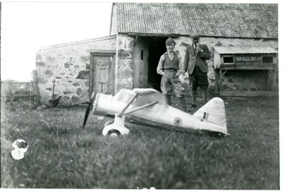 Model plane built by Semus Macdonald