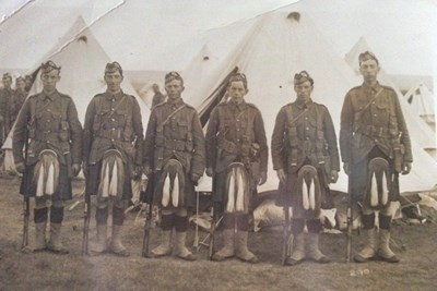 Seaforth Highlanders at  Camp