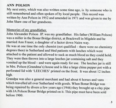 Memories of my Grandfather by Ann Polson