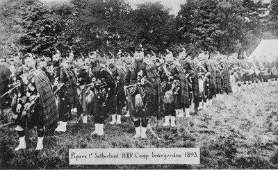 Sutherland Highlanders camp Invergordon 1893