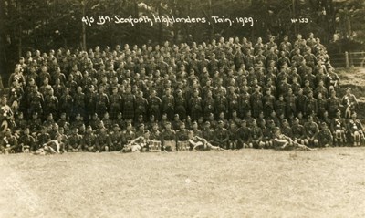 4/5th Seaforth Highlanders Tain 1929
