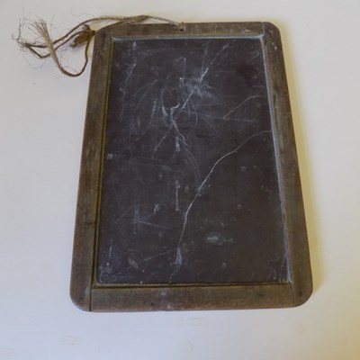 Wood framed writing slate