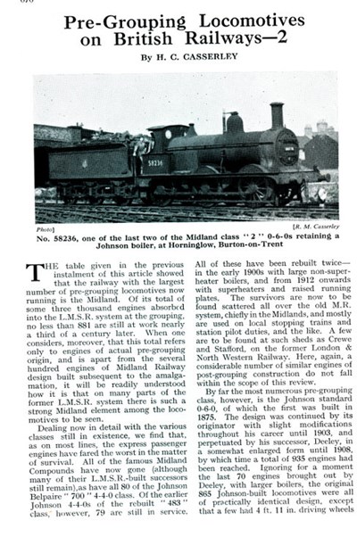 Pre-Grouping Locomotives on British Railways - 2