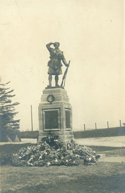 Dornoch War Memorial in its original location