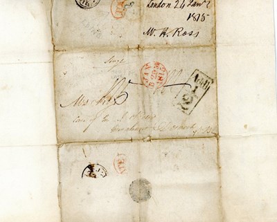 Delivery address  of letter dated 24 January 1815