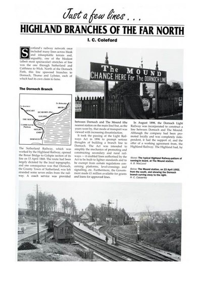 Railway magazine extract