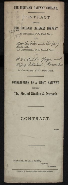 Contract for the construction of the DLR
