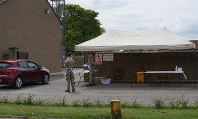 Testing station at Dornoch Fire Station