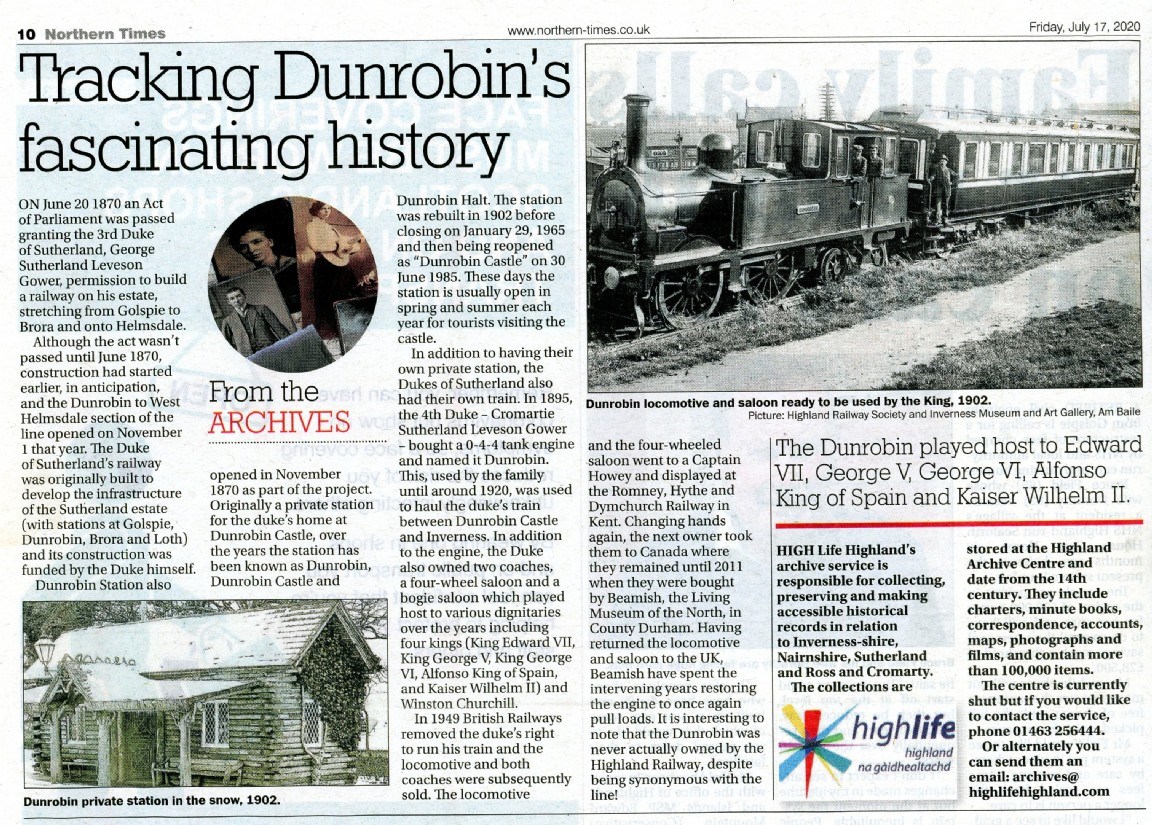 Tracking Dunrobin's fascinating history