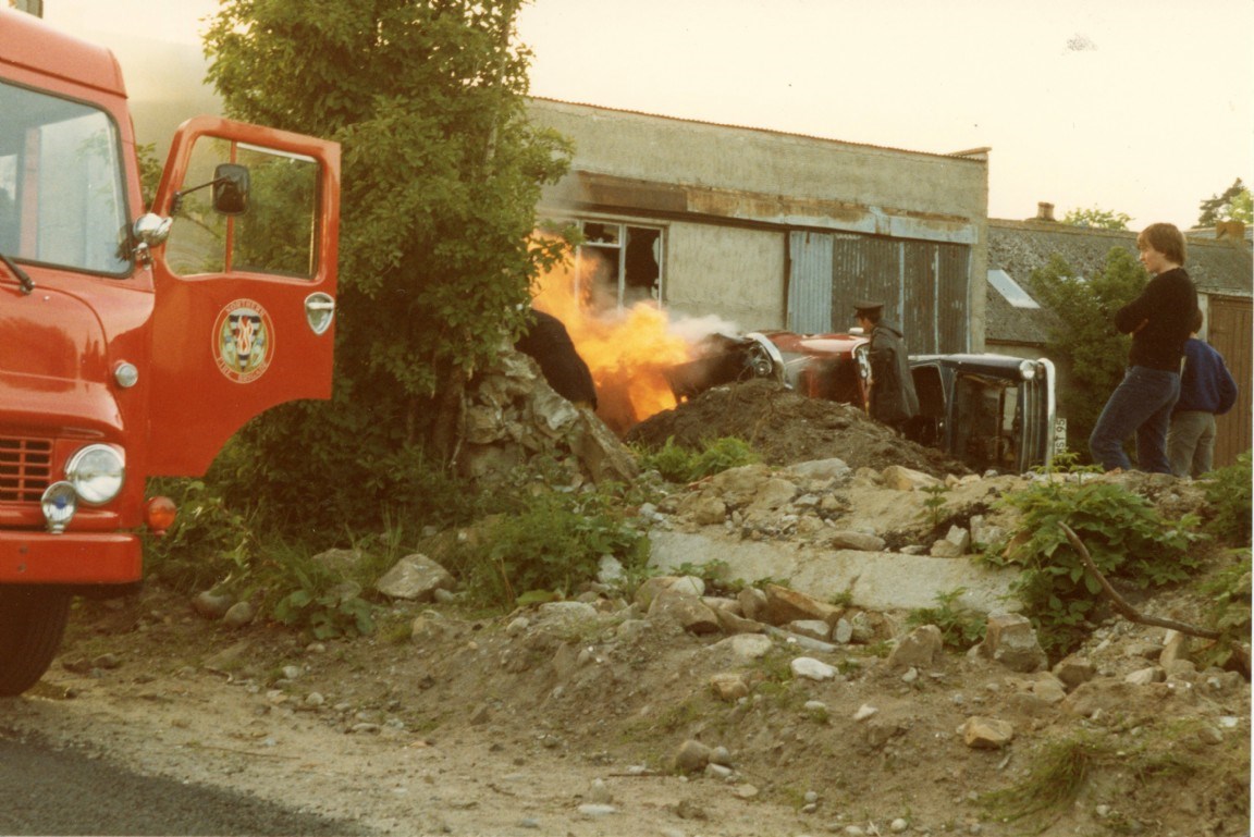 Dornoch Fire Brigade exercise c 1970