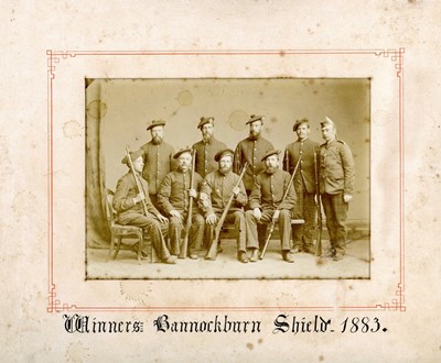 Highland Rifle Volunteers winners of the Bannock Burn Shield 1883