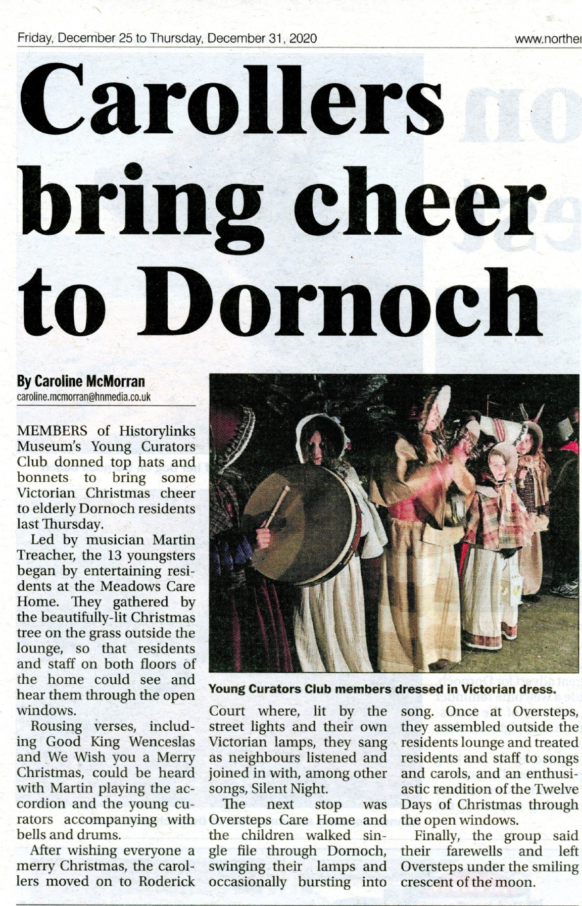 Carolllers bring cheer to Dornoch