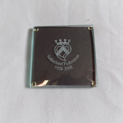 Coaster commemorating 80 years of the Sutherland Federation
