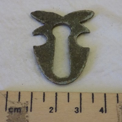 Keyhole plate found at Dalnamain
