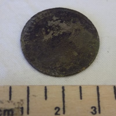 Victorian halfpenny piece found at Dalnamain