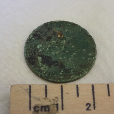 Halfpenny piece found at Dalnamain