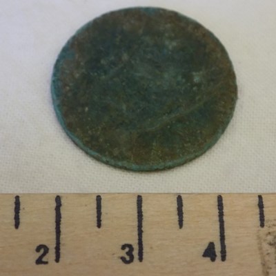 Halfpenny piece found at Dalnamain