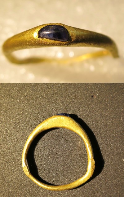 Medieval Gold Stirrup Ring