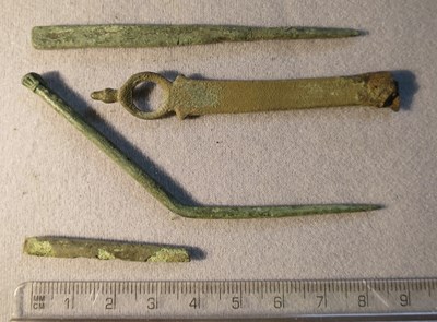 Collection of medieval dress pins