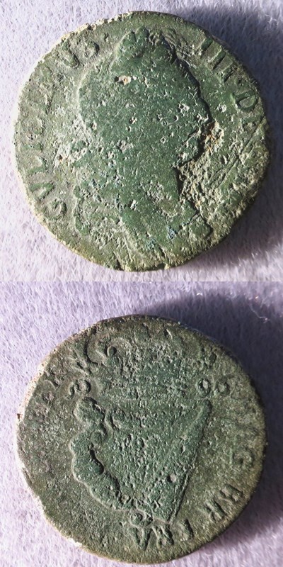 Irish regal half penny 1696