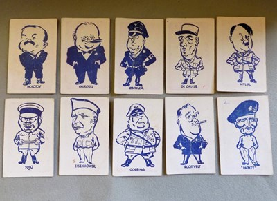 Picture playing cards - WW2 personalities