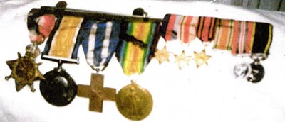 Collection of World War 1 and World War 2 medals