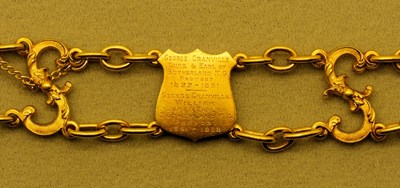 Dornoch Burgh Ceremonial Regalia -  3rd engraved shield of Chain of Office